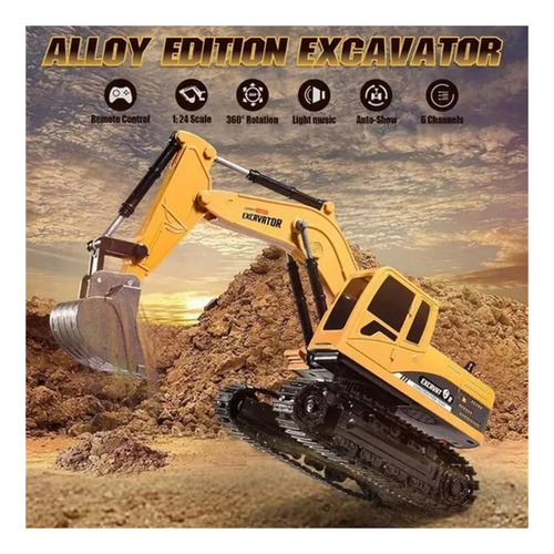 Excavadora Eléctrica Con Control Remoto Lazhu Mini De 6