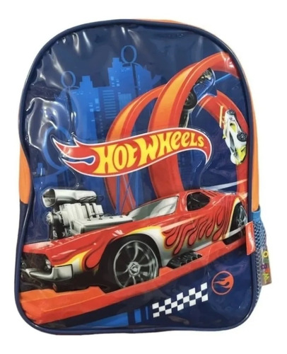 Mochila Espalda Jardin 12´´ Hot Wheels 30x22 Cm Micieloazul