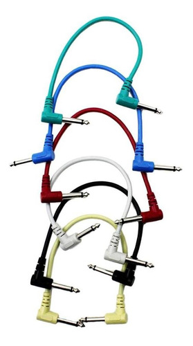 6 Piezas De Guitarra Antirruido Cable De Pedal De Sonido