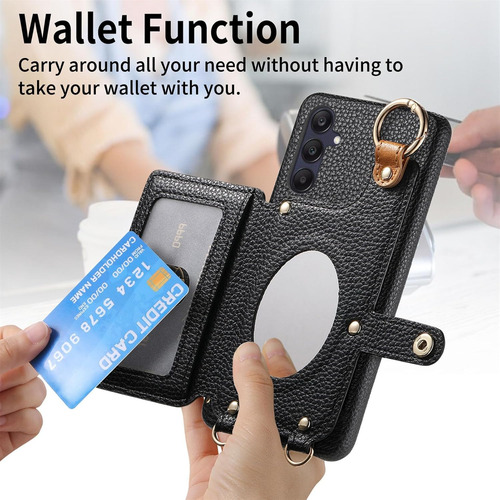 Funda De Teléfono Tipo Cartera Con Forma De Bandolera Extraíble Y Duradera Para Samsung Galaxy A56 5g