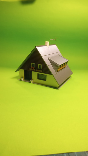 Casa Unifamiliar 1/87 Ho Ferromodelismo Maquetas 3d