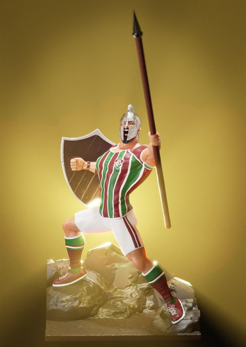 Mascote Fluminense Guerreiro 28cm 3d