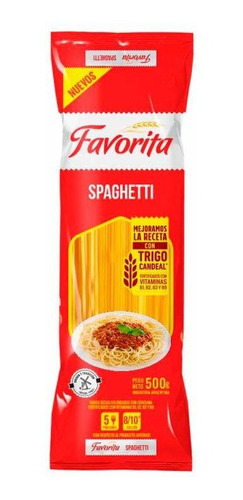 Pack X 3 Unid Fideos  Spaghetti 500 Gr Favorita Pro