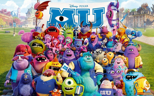 Monsters University Pixar - Posters Adhesivos Gigantes