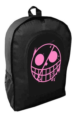 Mochila Negra Anime One Piece Adulto / Escolar M7