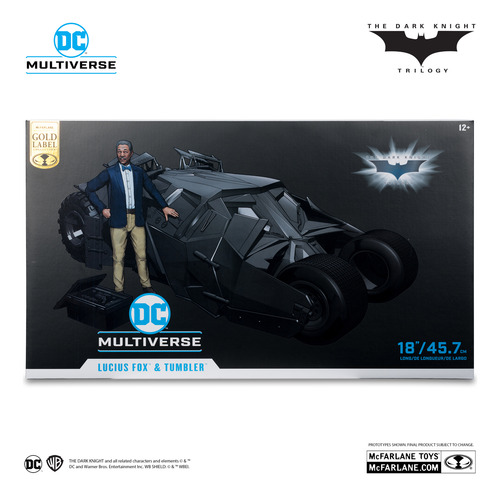 Lucius Fox & Tumbler The Dark Knight Dc Multiverse Mcfarlane