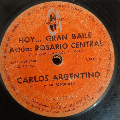 Simple Carlos Argentino Y Su Orquesta Ca Producciones C17
