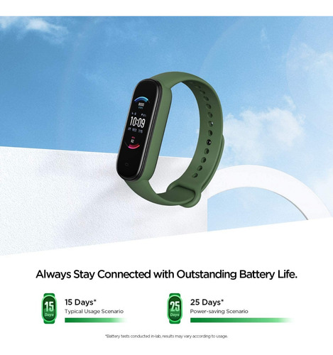 Imagen 4 de 7 de Amazfit Band 5 Smart Watch Con 2 Correas