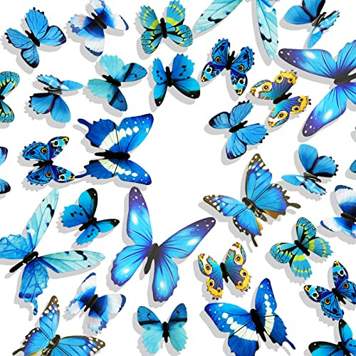 Pegatinas De Pared 3d De Mariposas Arte, Manualidades N...