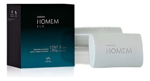 Jabón Natura Homem Elo 3 Unidades 110g Cuerpo/rostro