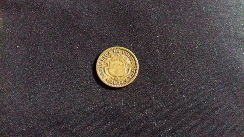 Moneda Costa Rica Diez Céntimos 1922 Escasa Bronce E01 (Usado)