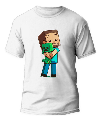 Polera Ters Creeper Videojuegos Minecraft Infantil Niños