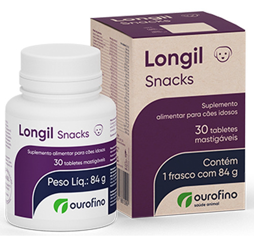 Longil Snacks 84g C/ 30 Tabletes Ouro Fino Imediato