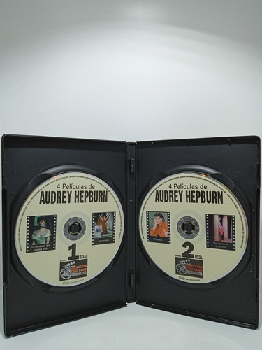 Imagen 4 de 6 de 4 Películas De Audrey Hepburn - 2 Cd's - Dvd - Colección Cin