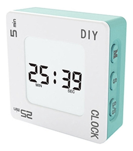 Timer Pomodoro Timer Creative Square Alarm Clock (7)