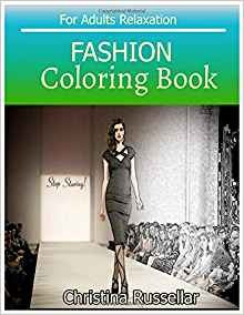 Fashion Coloring Book For Adults Relaxation Fashion Sketch C