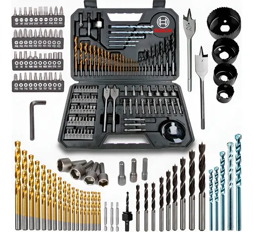 Jogo De Brocas Bits 103 Peças Bosch Com Maleta Profissional