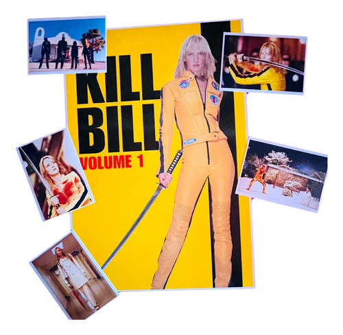 Poster Kill Bill  - 48x33 Cms+ 5 Postcards De 10x15 Cms