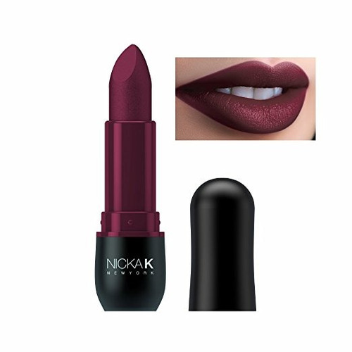 Nicka K Nueva York Mate Vivid Lápiz Labial (violeta Rojo)