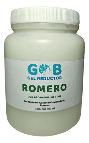 Gel Reductivo De Romero Ozonizado - Gob - 450 Ml