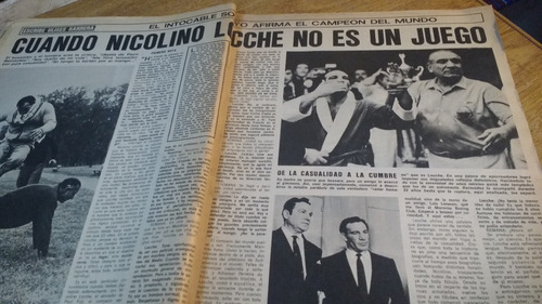 Revista Semana Grafica Nº 1 Año 1969 Nicolini Locche Campeon