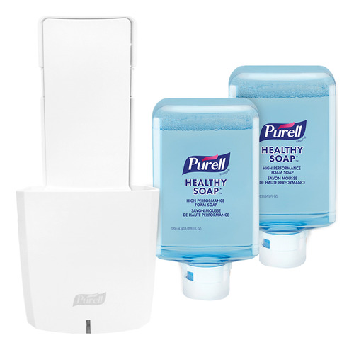 Dispensador Automático Es10 + Jabón En Espuma Purell 1200ml Color Blanco
