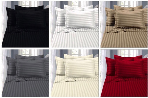 Imagen 2 de 5 de Juego De Sabanas Hoteleras King Size 2x2x35 Super Suavidad!!