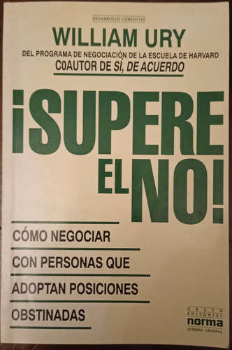 ¡ Supere El No! - William Ury