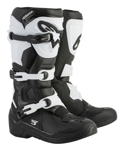 Bota Alpinestars Tech 3 Preta Branca Cross Lançamento