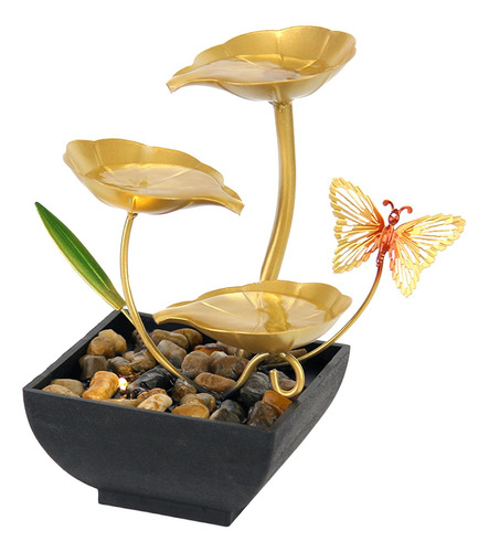 Feng Shui Fuentes De Agua Con Rocas Oficina Lotus Shape