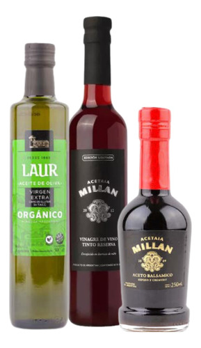 Aceite De Oliva Laur Orga.,  Aceto Y Vinagre De Vino Millan 