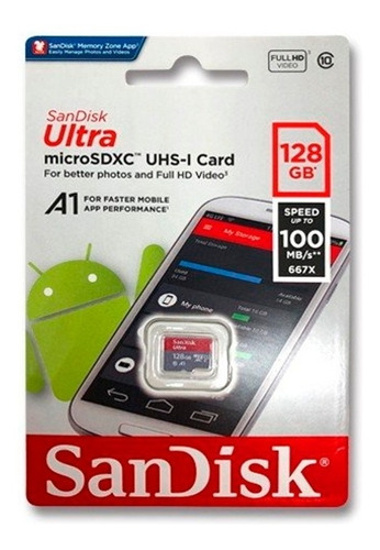 Microsd Ultra 128gb - Sandisk Tupccel