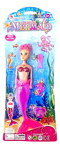 Sirena De Juguete Mermaid 23cm( Paquete)