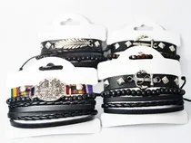 Comprar Pulseira Masculina 20 Kits 60 Pulseiras Atacado + Brinde Comprimento 18 Cm Diâmetro 2 Cm