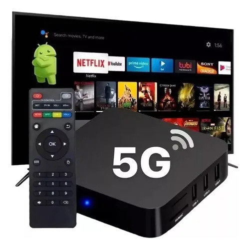 Aparelho Md Box 4k 512g + 1024g -transforme Sua Tv Em Smart Preto