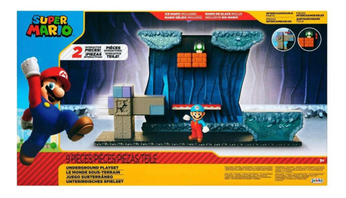 Set Diorama Figura Super Mario Subterraneo Jakks Pacific