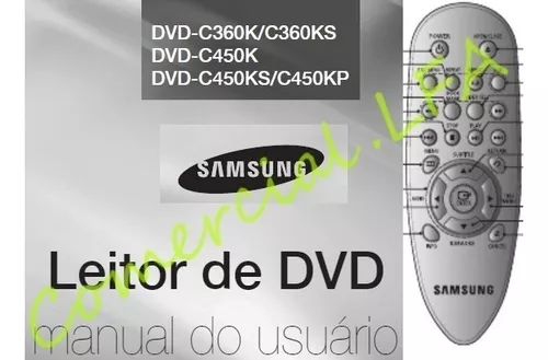 Controle Remoto Compatível DVD Samsung Karaokê P250K 0011E FBT355