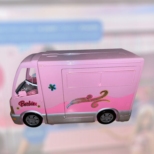 Barbie Camper De Lujo Color Rosa (Usado)
