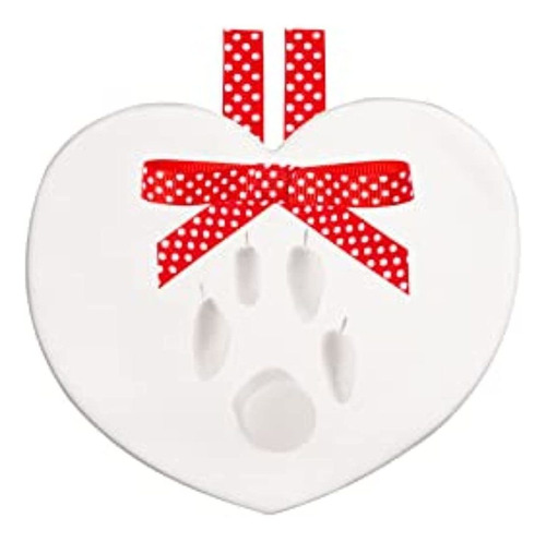 Pearhead Pawprints Ornament, Dog Or Cat Valentine?s Day Déco