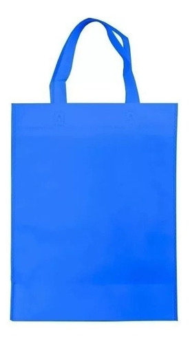 100 Bolsas Friselina Tela Eco 30x40 De 80g Azul Marino Lisas