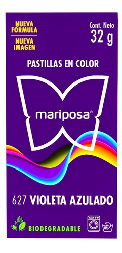 Colorante Mariposa Pastilla 627 Violeta Azulado