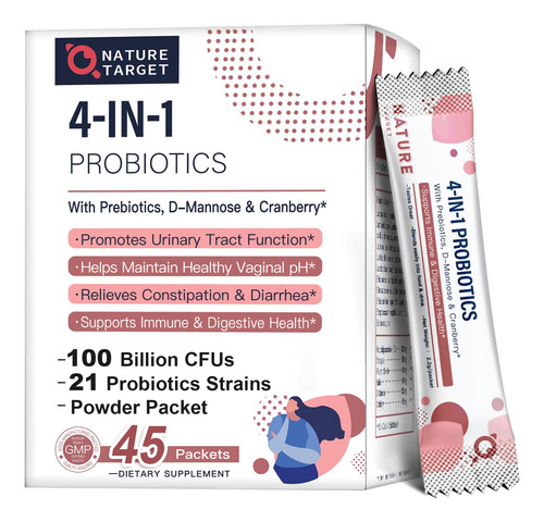 Nature Target Probióticos Mujer 100 Mil Millones Ufc 45 Días
