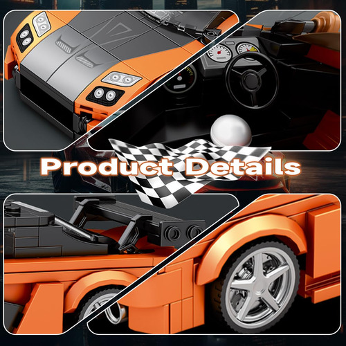 Bloques De Construcción De Coches Deportivos Champion Vehicl
