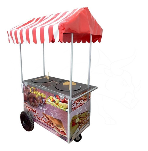 Carrito Callejero De Crepas Doble | Crepera | Crepas