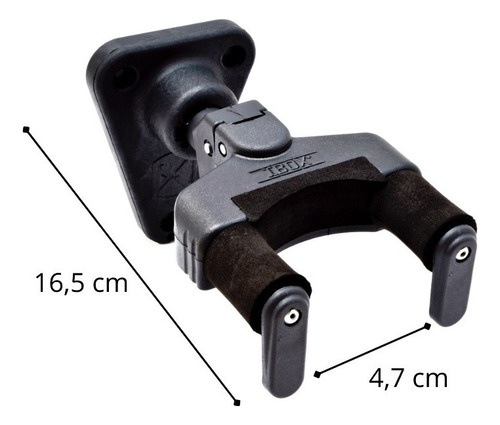 Suporte De Parede Para Violão E Guitarra, Trava Automática C