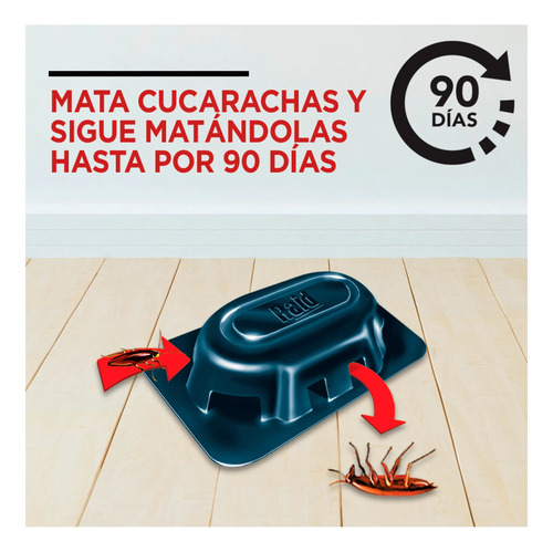 Raid Max Mata Cucharachas 8 Trampas De 2,5 Gr C/u