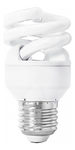 Lâmpada Mini 9w 127v E27 Espiral Branco Frio Kit 10 Peças