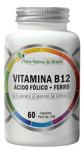 Ferro + Ácido Fólico + Vitamina B12 (metilcobalamina 60caps