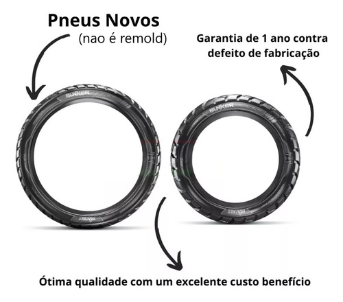Par Pneu 120/90-17 + 90/90-21 Ira Bunker Yamaha Xt 600e 2003