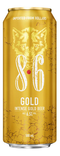 Cerveza Importada  Bavaria 8.6 Gold Lata 500ml. Holanda